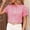 Red, variant on Plaid Shirts for Women V-Neck Casual Puff Short Sleeve Blouse Peplum Button Down Fitted Flutter Shirts Tops for Women Black S