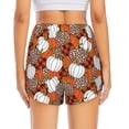 thumbnail image 3 of Picia Various Pumpkins Pattern Women's 2 in 1 Athletic Running Shorts High Waisted Workout Casual Gym Sweat Shorts with Comfy Liner Zipper Pockets-X-Large, 3 of 9