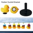 thumbnail image 4 of Farfi 10Pcs Rubber Duck Mount with Adhesive Effectively Fix Removable Anti-slip Fixed Yellow Duck Car Model Display Bracket Home Use (White,Round), 4 of 13