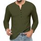thumbnail image 1 of Blusas y camisas de manga larga con cuello redondo para hombre, cuello redondo, botones, boca plana, deportivas para hombre, blusas y camisas de manga larga con cuello redondo para hombre, 1 of 5