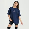 thumbnail image 5 of Women's Gameday Couture Navy Arizona Wildcats Oversized Back at Ya T-Shirt, 5 of 5