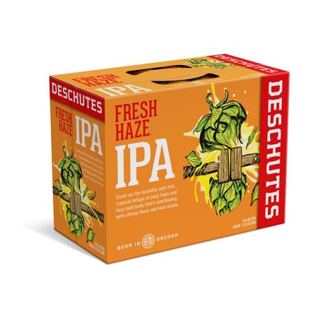 Deschutes Fresh Haze Hazy IPA, Craft Beer, 12 Pack, 12 fl oz Cans, 6.5% abv