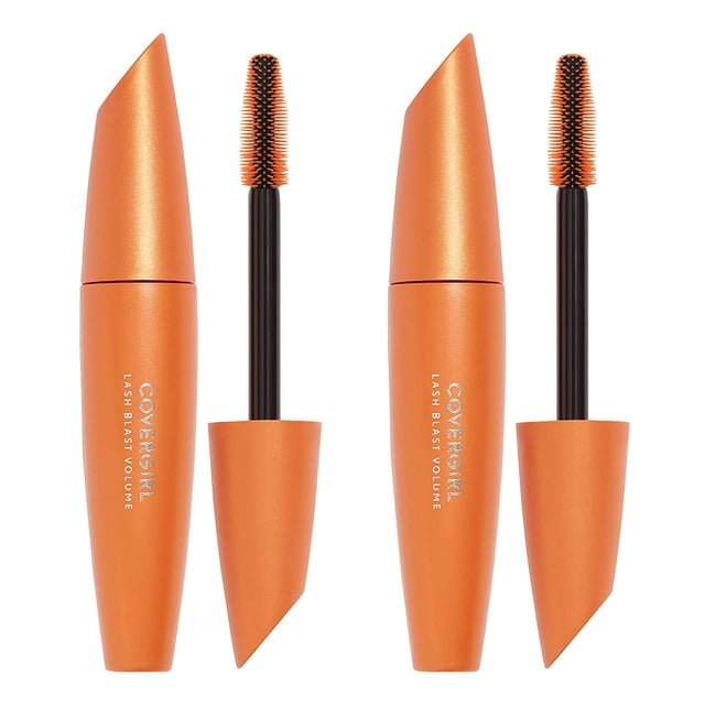 Máscara CoverGirl Lash Blast, voluminizadora, negra, paquete de 2
