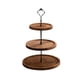 thumbnail image 2 of Expositor de Postres Navideños de Madera de 3 Niveles para Pasteles y Cupcakes | Madera Maciza Rústica En Beige, Blanco y Café | Estante de Varios Niveles Que Ahorra Espacio para Fiestas, Bodas y Pau, 2 of 6