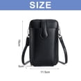 thumbnail image 2 of Bolso para teléfono móvil con hebilla de cinturón de PU para mujer, monedero multifuncional con capacidad para monedas, bolso para teléfono móvil, 2 of 5