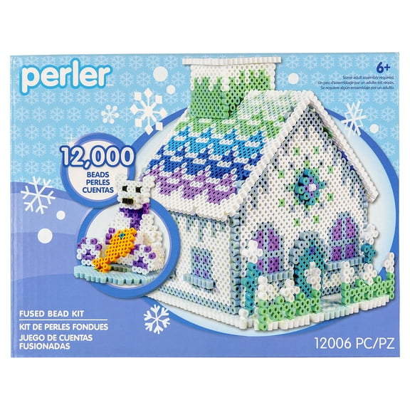 Perler Polar Ice House Fused Bead Kit, Ages 6 and up, 12006