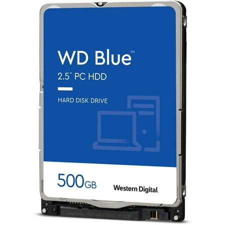 WD Blue 500GB Mobile 7.00mm Hard Disk Drive - 5400 RPM SATA 6Gb/s 16MB Cache 2.5 Inch - WD5000LPCX