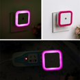 thumbnail image 2 of Lámpara de dormitorio cuadrada con luz nocturna y control de sensor de luz LED mini (EU Rose Red) Lamparas Tmvgtek Para estrenar, 2 of 8
