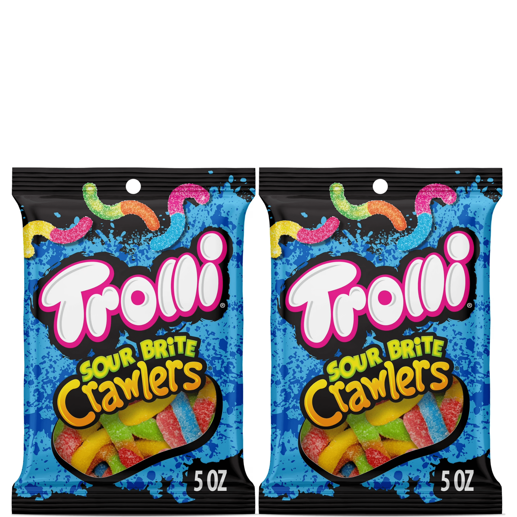 Trolli, Sour Brite Crawlers Candy, Very Berry, 14 oz - Walmart.com