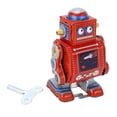 thumbnail image 2 of Juguete de Robot de Cuerda, Robot de Hojalata de Metal Vintage, DiverTido Juguete Mecánnico Vintage Para Niños, Robot Clásico, Estado Coleccionable, Figura de Mesa, Estantería, 2 of 7