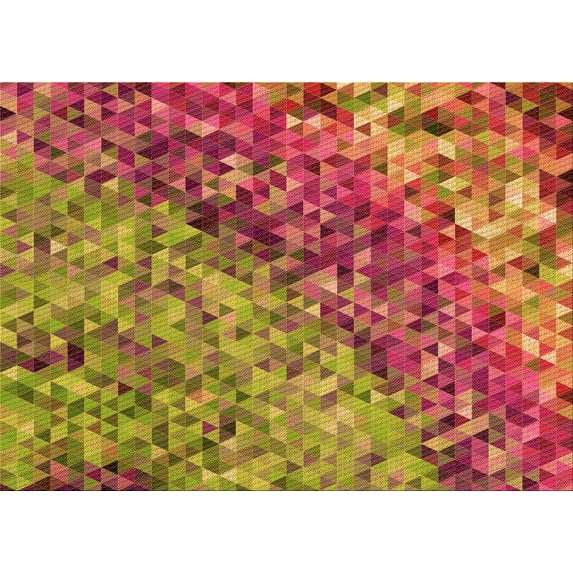 Ahgly Company Indoor Rectangle Patterned Lava Red Area Rugs, 2' x 3'