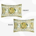 thumbnail image 2 of Daiia Daisies And Wildflowers Bedding Waterproof Pillow Protector Zippered Queen – Bed Bug Proof Pillow Encasement-20"x30", 2 of 6