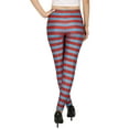 thumbnail image 6 of HDE Women Blue Red Stripe Leggings Thing Halloween 5K Theme Pants Workout Tights, 6 of 6