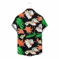 thumbnail image 6 of Titcea Hawaiian Shirts Men Short Sleeve Lapel Stylish Palm Tree Print Shirt Loose Comfort Summer Beach Vacation Tops, M-3XL, 6 of 8
