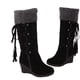 thumbnail image 3 of Botas de invierno Mujer Tacones altos Botines Zapatos Adepaton WMZL-66-26, 3 of 4