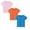 Light Pink 1PCS & Sky Blue 1PCS & Orange 1PCS, variant on 3 Pack Summer Kids Cotton T-Shirts Short Sleeve Lightweight Crew Neck Tee Basic Tops for Toddlers Boys and Girls 5-6 Years