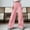 (Fashion 49)Pink, variant on Women's High Waist Plus Size Cargo Pants with Drawstring Wide Leg Streetwear Trousers with Multi Pockets
