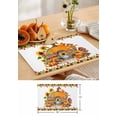 thumbnail image 7 of Fall Placemat Orange Pumpkin Thanksgiving Placemats for Dining Table Yellow Sunflower Mushroom Washable Table Mats for Party Kitchen Dining Decoration Set of 2, 7 of 7