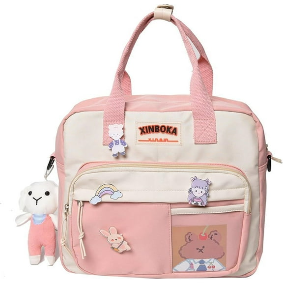 Cute Messenger Bag, Kawaii Backpack Japanese Crossbody Bag Aesthetic Bag Ita Bag with Kawaii Accessories