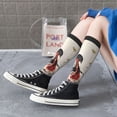 thumbnail image 5 of KLL Floral Leopard Butterflies Print Cool Socks Men's Women's Crew Socks Funny Crazy Novelty Stockings, 5 of 6