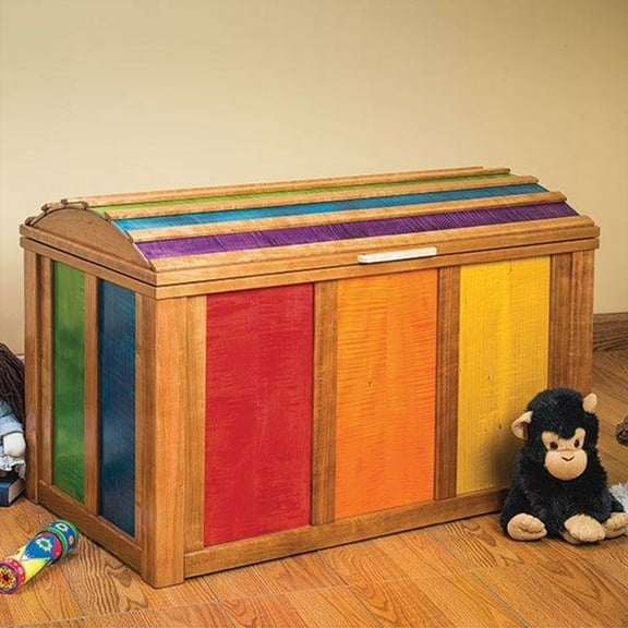 Woodworking Paper Plan For Treasure Chest Toy Chest - Material Not Included