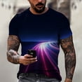 thumbnail image 2 of Men'S T-Shirt Short Sleeve Printed Summer Round Neck Top Trend Casual Sweatshirt M, 2 of 5