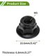 thumbnail image 4 of 5 Pcs M5 Tuercas de brida Zinc negro, anillo de goma de nylon para automóvil, 4 of 6