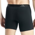 thumbnail image 3 of adidas Bóxers para hombre, paquete de 2 - Ergonomic Boxer Brief 2PK, Active Flex Cotton, logotipo Negro 2XL (XX-Large), 3 of 5