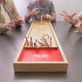 thumbnail image 4 of GoSports Mini Wooden Tabletop Bowling Game Set for Kids & Adults - Includes 1 Bowling Alley Board, 1 Launch Ramp, 2 Mini Bowling Balls, 10 Pins & Dry Erase Scorecard, 4 of 5