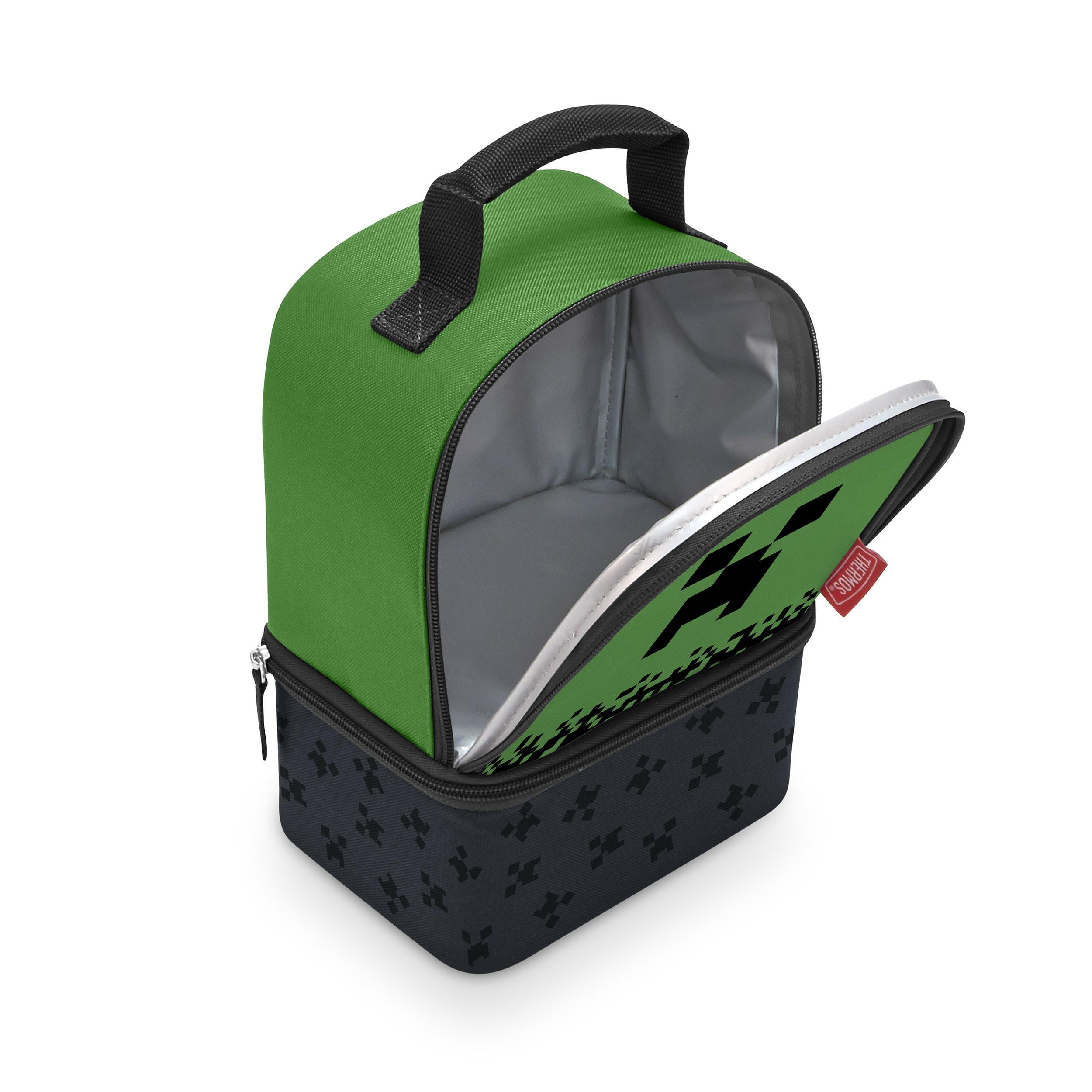 Thermos Minecraft Cube/Brick Grass Wall Licensed Lunch Kit