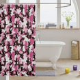 thumbnail image 3 of Manfei Abstract Duck Camo Shower Curtain 72Wx72L, Countryside Camouflage Shower Curtain 72Wx72L, Dusty Pink, 3 of 5