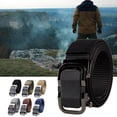 thumbnail image 3 of Nylon Belt Toothless Fine Workmanship Strong Automatic Buckle Nylon Waist Belt for Work, 3 of 7