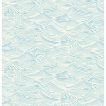 NextWall Sky Blue Bayside Waves Peel and Stick Wallpaper - 20.5 in. W x 18 ft. L Roll