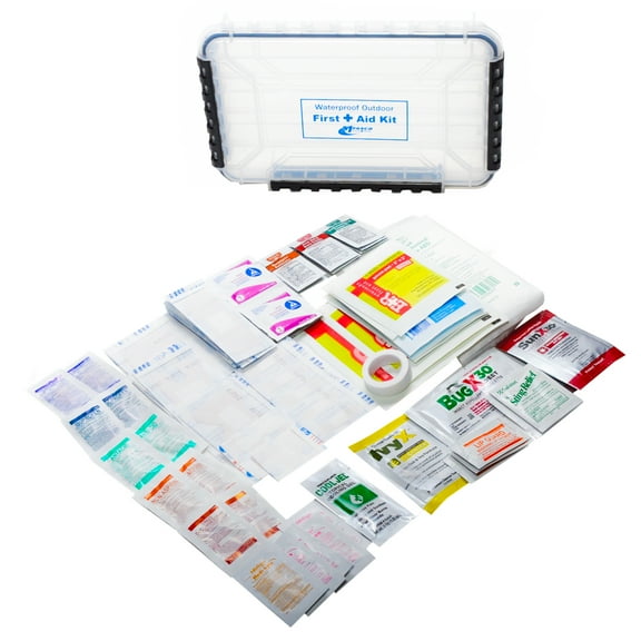 Waterproof First Aid Kit 90 Piece Plastic Case MFASCO