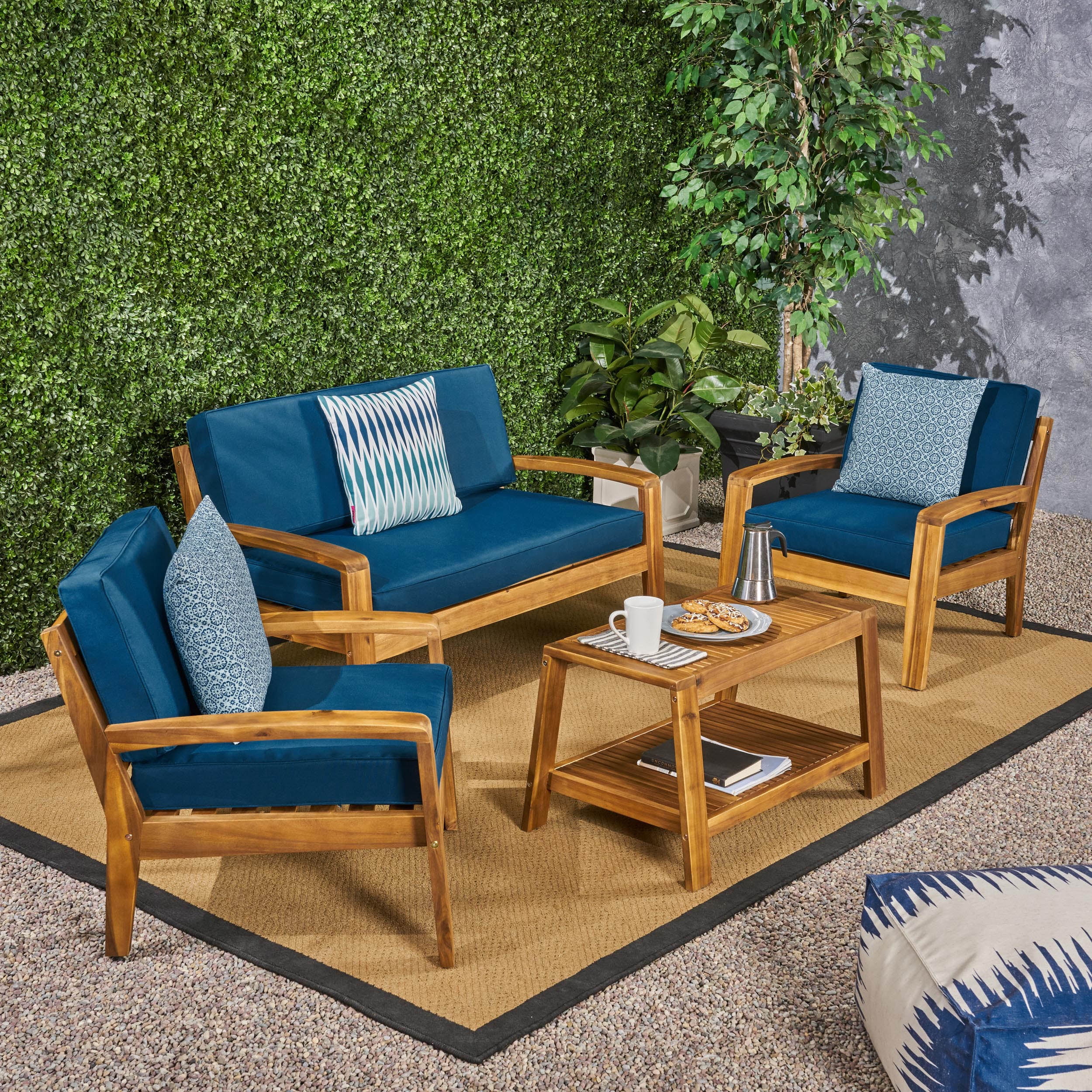 Create An Inviting Outdoor Space With Teak Patio Conversation Sets