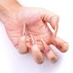 thumbnail image 5 of Prensa en las uñas 24 Uds. Taladro marrón bailarina larga diamantes de imitación ataúd brillante uñas postizas puntas postizas manicura para mujeres y niñas Namotu CZMR-YX171-3, 5 of 7