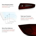 thumbnail image 5 of VIPMOTOZ For 2005-2008 Porsche 997-Series 911 Carrera Smoke Red Lens OLED Neon LED Tail Brake Light Housing Lamp Assembly Driver and Passenger Side Replacement Pair, 5 of 7
