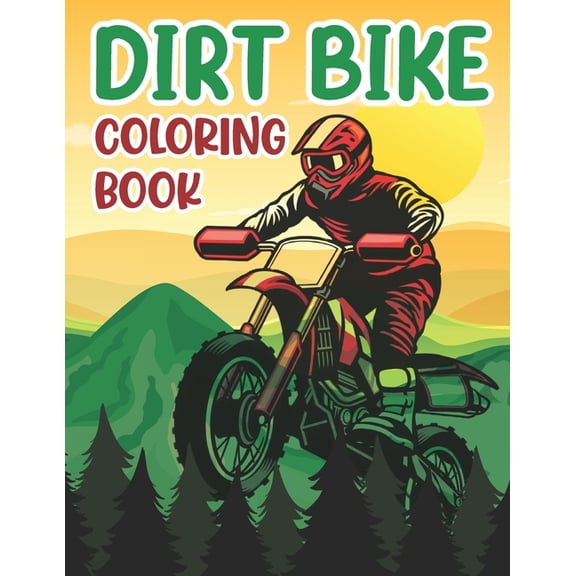 Dirt Bike Coloring Book, (Paperback)