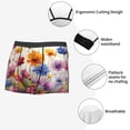 thumbnail image 3 of Naloa Colorful Wildflower Meadow Mens Underwear - Boxers for Men, Mens Boxer Briefs, Classic Briefs for Men-Small, 3 of 5