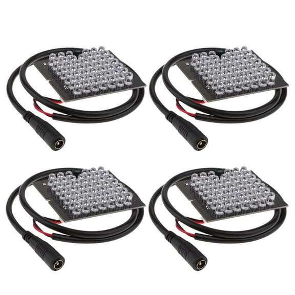 4x Array 48 Low Power IR LED Light Board 90 Degrees 940nm Module for Camera