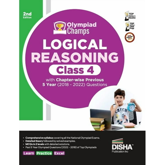 Olympiad Champs Logical Reasoning Class 4 with Chapter-wise Previous 5 Year (2018 - 2022) Questions 2nd Edition Complete, (Paperback)