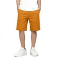 thumbnail image 6 of Kilaqueen Boys School Uniform Shorts with Full Elastic Waist and Side Pockets, Solid Knee Length Casual Shorts for Classroom, Events and Daily Wear, 6 of 6