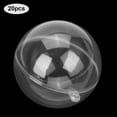 thumbnail image 4 of 20 Bolas de Adorno Transparentes Rellenables, Bolas de Plástico para Decoración de Árbol de NaviDad Con Piezas de Cinta, Muydago, Baratijas para Fines de Decretación General,, 4 of 7