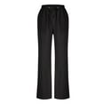 thumbnail image 6 of Women's Ankle-Length Straight Leg Casual Pants in Cotton Linen Blend for Spring and Summer, 6 of 6