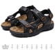 thumbnail image 2 of Sandalias para caminar de cuero genuino Sandalias de playa con soporte para el arco Sandalias deportivas para hombres, 2 of 9
