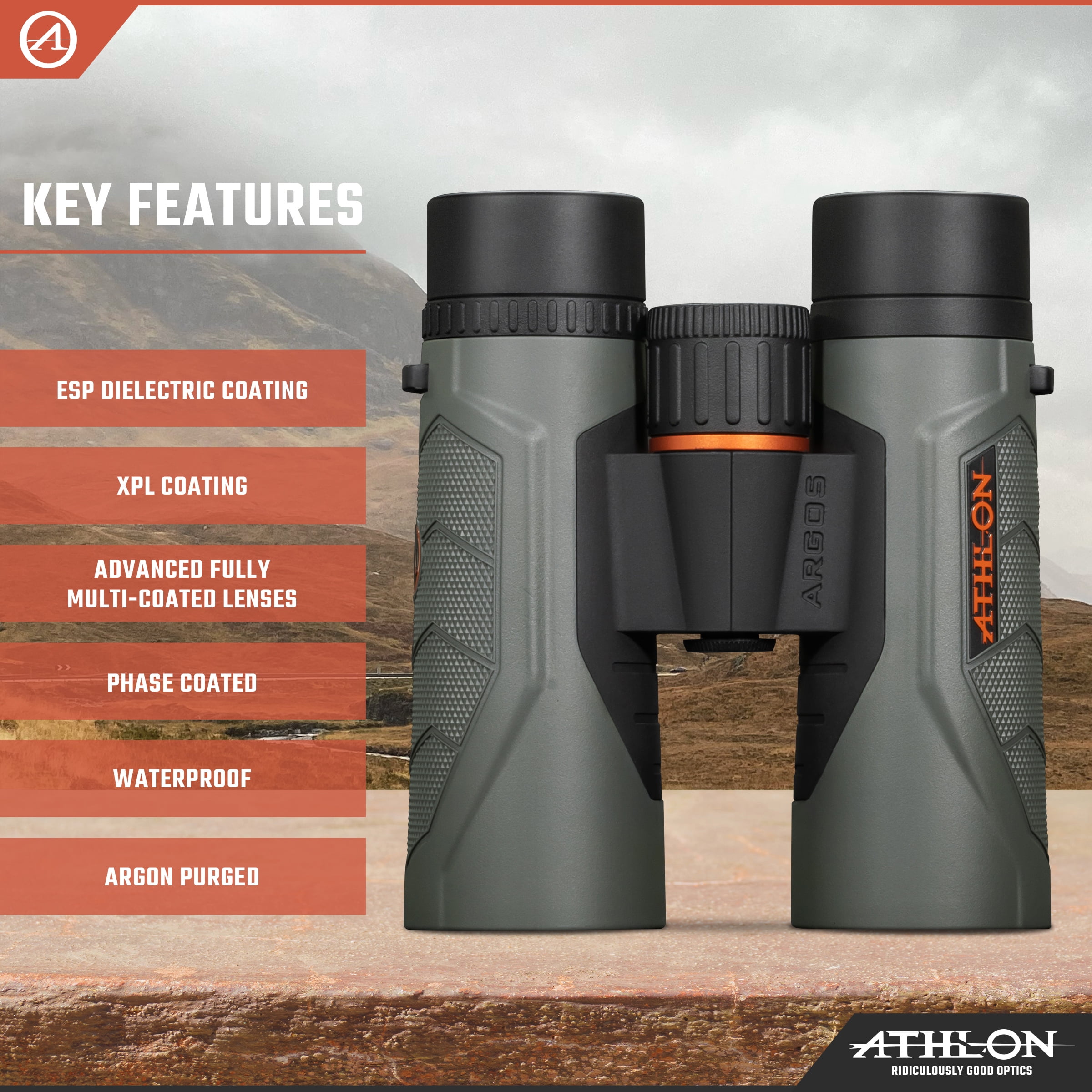 Athlon Optics G2 HD 10x42 Binoculars with ESP Dielectric Coating