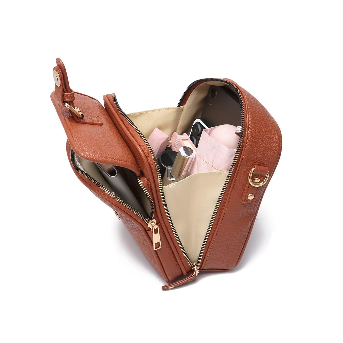 Phone Crossbody Bag, Anti Theft Crossbody Bag women, Strap Stylish Cell Phone Organizer for Daily Use Durable