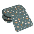 thumbnail image 4 of Rateoe Farm Animal Pattern Double Clamshell Pen Case, Storage Organizer with Two Zipper Compartments– Holds Up to 50 Pencils & Pens, 4 of 6