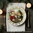 thumbnail image 5 of Set of 4 Ceramic Plates, Elegant Halloween and Christmas Tableware Collection (Victorian Elegance Set of 4 Plates with Real Gold Trim), 5 of 10