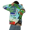 thumbnail image 5 of Super Why Men's Hoodie With Color Drawstrings Sweatshirt Hooded Pullover Print Winter Coat Jacket Large, 5 of 9